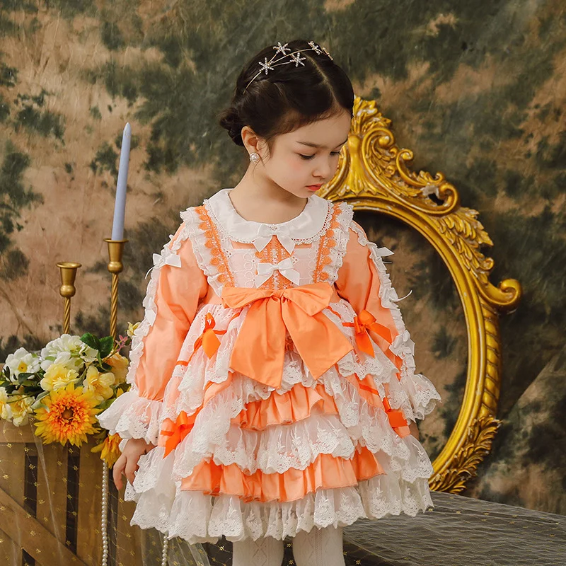 Spring New Lolita Princess Lace Skirt Girls' Skirt Pompous High Grade Dress