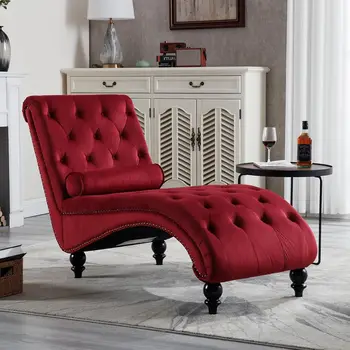 Velvet Chaise Lounge 1