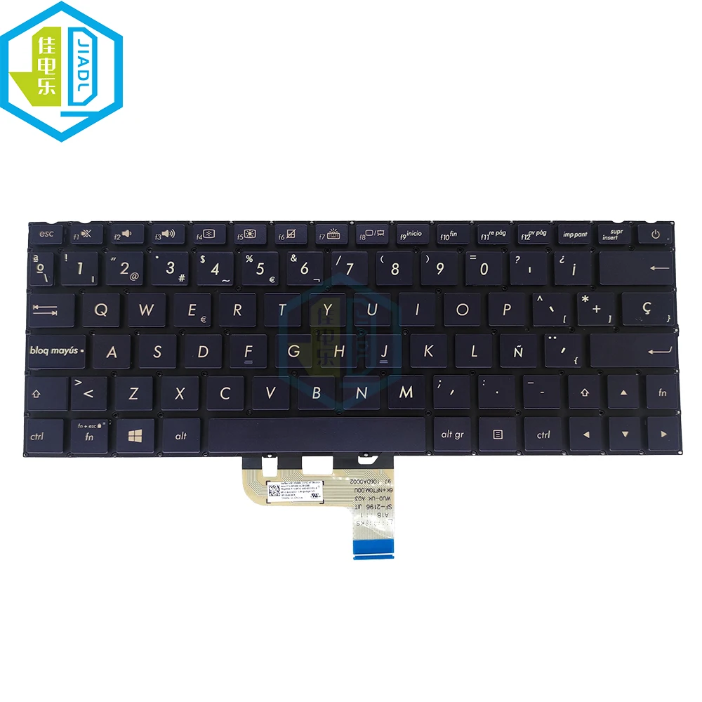 

US English Backlit Spanish Keyboard For Asus ZenBook UX333 UX333FA UX333FA-AB77 UX333FN Spain Backlight Notebook Keyboards New