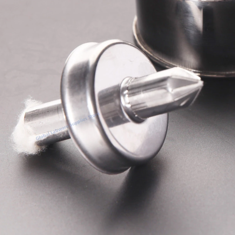 Lab Alcohol Burner Lamp Anti-explosion Thicken 304 Stainless Steel 1PC 100ml 200ml 400ml 450ml with wick for Laboratory