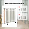 Washable Radiator Dust Cover Household Oil Tin Dust Cover Electric Heater Dust Cover Fabric Stretch Cover Home Storage Cleaning 6