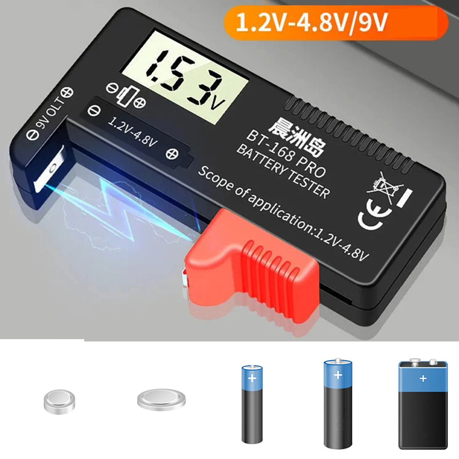 BatteryTesterAAAVoltageRemainingPowerDetector18650Lithium