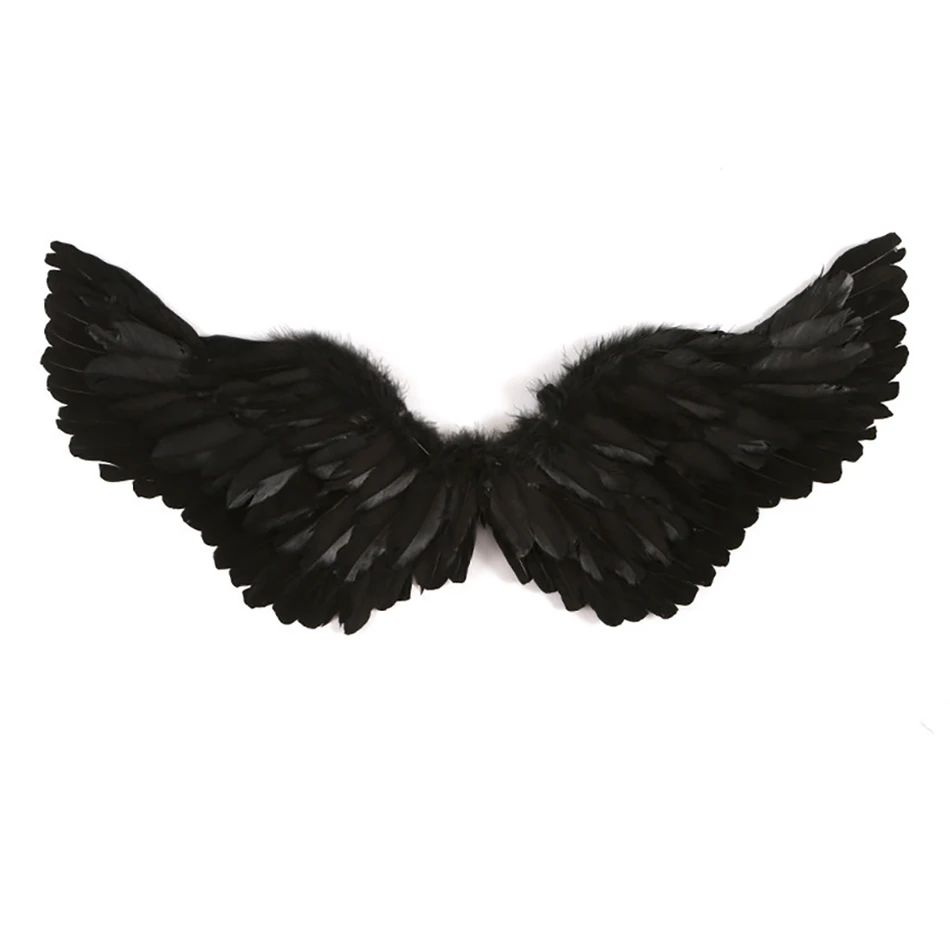 Attractive Holy Angel Feather Wings for Children Adults Halloween Cosplay Devil Wings for Stage Performance and Theatrical Shows 2