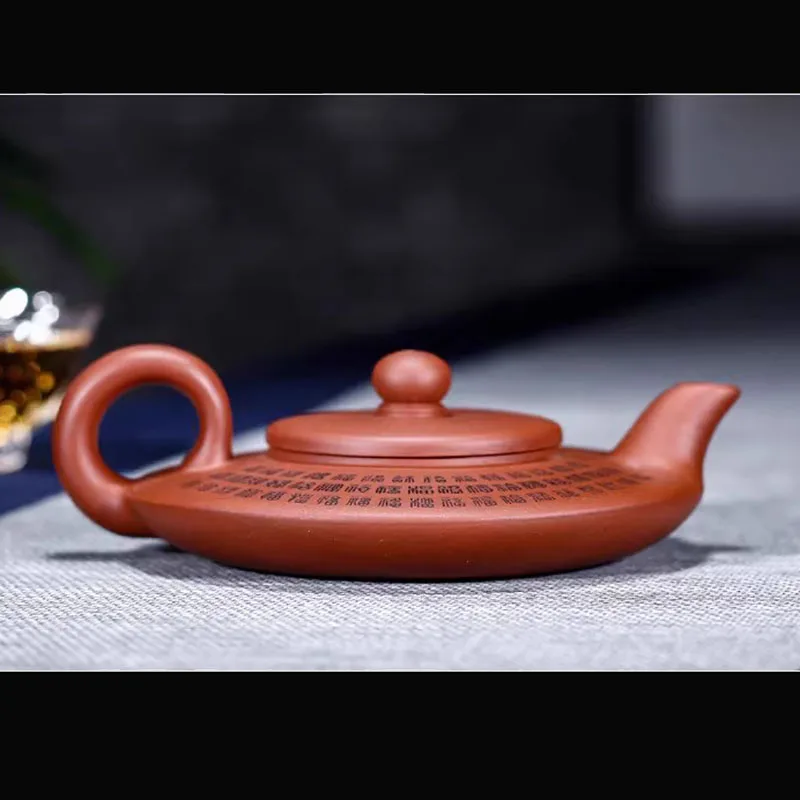 China Yixing Zisha Teapot Purple Clay Pot Home Handmade Kettle Teaware Purple Clay Teapot Tea Utensils Tea Making Tools 140ML