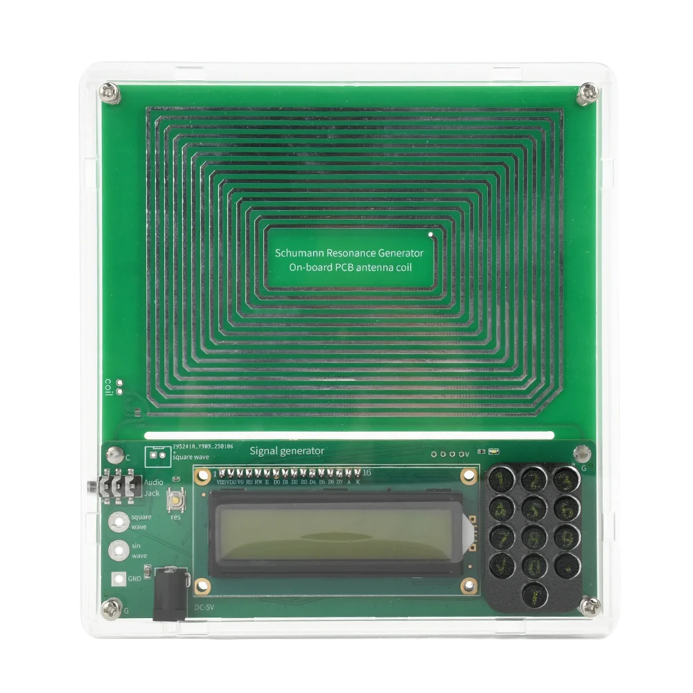 0.01Hz 100000Hz Frequency Modulation Schumann Wave Generator Adjustable Power 7.83HZ ulse Sine wave Generator Audio Resonator