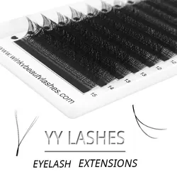 Winky Beauty YY Lashes Bunches Eyelashes Split Tips Lashes Wholesale Vendor Extensions Cashmere Mink Eyelash Extensions YY Cílio