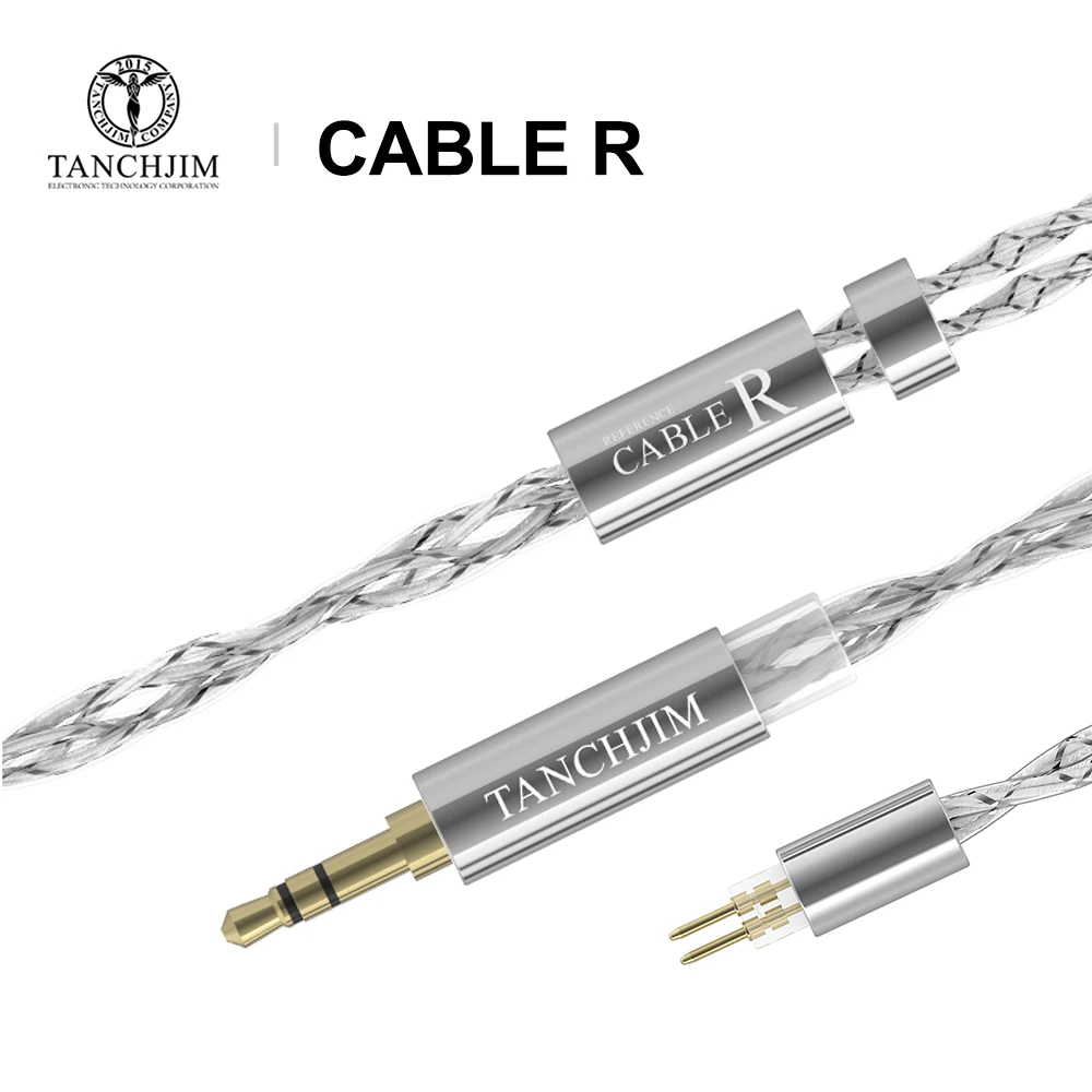 

Кабель TANCHJIM R обновленный кабель для наушников однокристальный медный посеребренный с 2 контактами/0,78 мм Съемный для призматических наушников