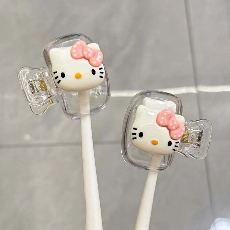 귀여운 만화 애니메이션 칫솔 홀더 고양이 패턴으로 칫솔을 보호하고 아름답게 만드는 귀여운 홈 필수 상자