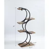 Plant Stand Indoor 6-Tier wrought iron Plant Stand Green Indoor Plant Stand Tiered Use Office Home Decor 6