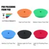 5 Pcs 6 Inch Foam Buffer Polisher Pads Kit Buffing & Polishing Pad Car Sponge Buffering Wheels for Polishing & Waxing Fit Drill 3
