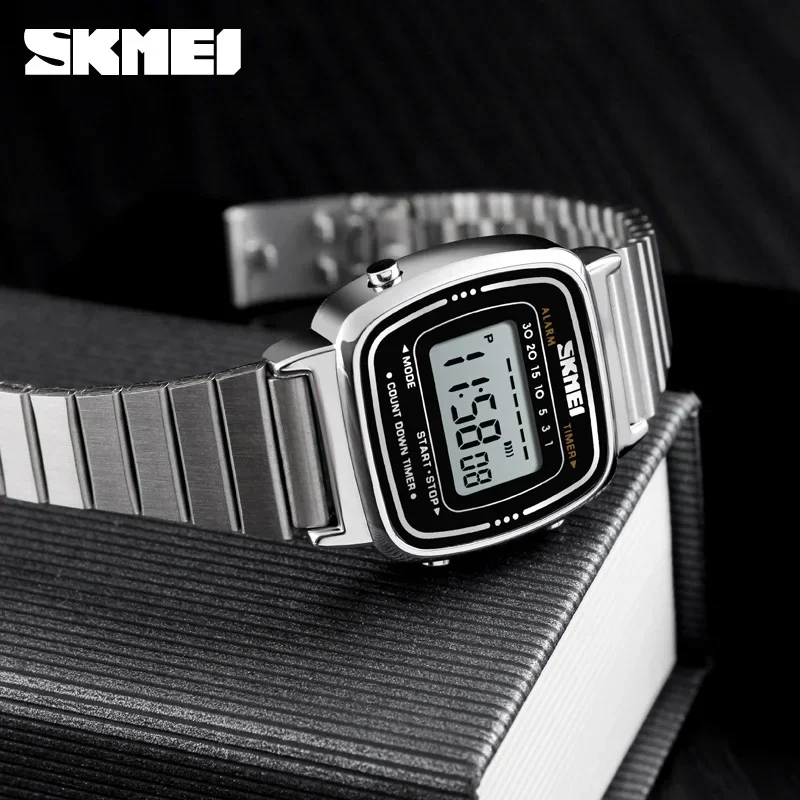 SKMEI Women  3Bar Waterproof Ladies Watches Small Dial Digital Watch Relogio Feminino  Fashion Sport Watch 1901 1647 1123