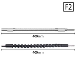 Adjustable Magnetic Ratchet Screwdriver with Bending Drill Adapter (F2 360 Angle 400mm)