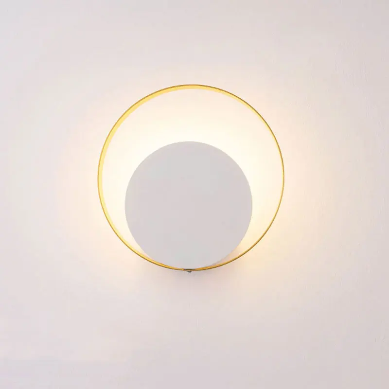 Indoor LED Wall Lamp Living Room Decoration Wall Light Home Lighting Fixture Round Loft Stair Bedroom Bedside Lights AC90-260V