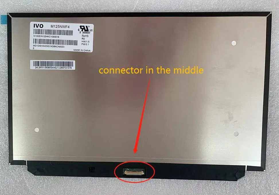 Tela Led Lcd para Thinkpad B125han02.2 N125hce-gn1 M125nwf4-r3 Nv125fhm-n82 X260 X270 X280 Fhd Ips - Imagem 6