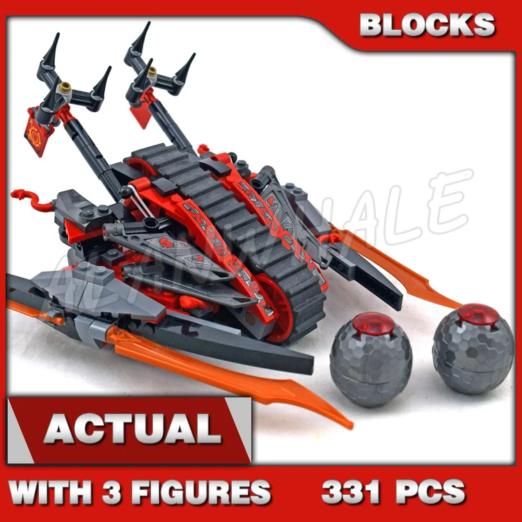 

331pcs Vermillion Invader Vehicle Catapult 10580 DIY Building Blocks Kids Assemble Toys Bricks Compatible with Model