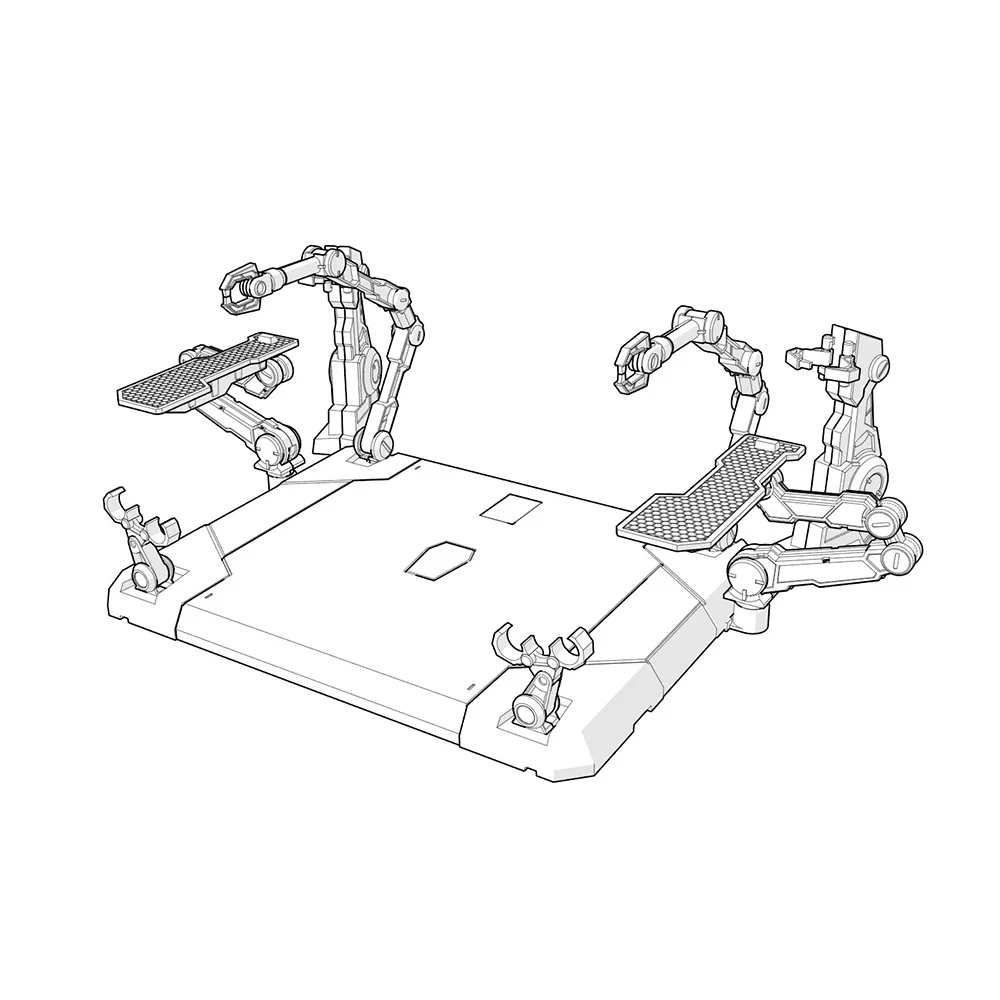 

MG Kasha дезинфицирующая Ремесленная машина Ремесленная пескоструйная платформа 1/100 кронштейн сумка для аксессуаров Gnaku