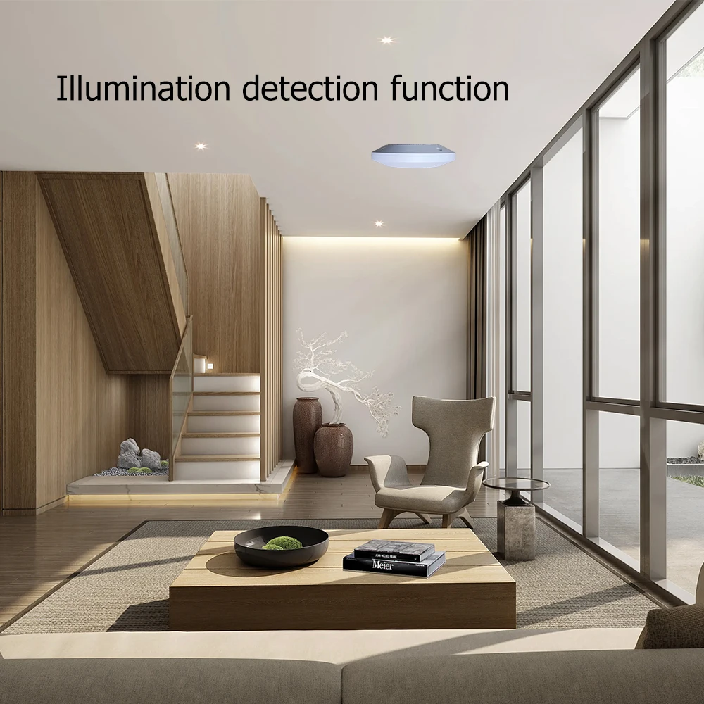 ZigBee/Wifi 5.8/24G MmWave Radar Human Presence Motion Sensor Switch Light Luminosity Detection 110/220V Tuya Smart Life Home motion sensor human presence sensor motion sensor switch light sensor