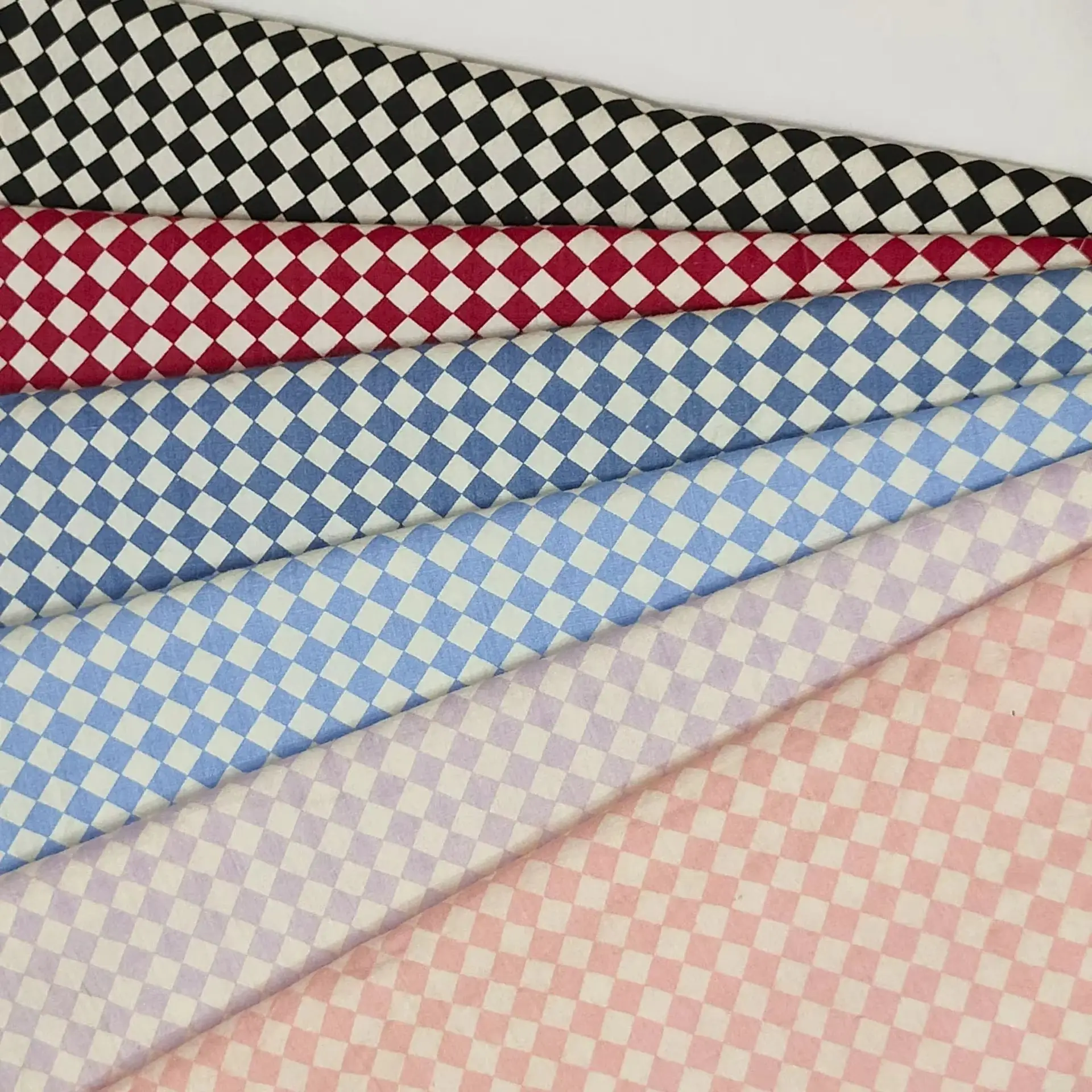 Geometric Diamond Print Cotton Fabric for Seasonal Clothing and Home Decor