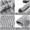 HOT New Men Women Warm Winter Touch Screen Gloves Stretch Classical Knit Mittens Wool Full Finger Outdoor Cycling Driving Female 6