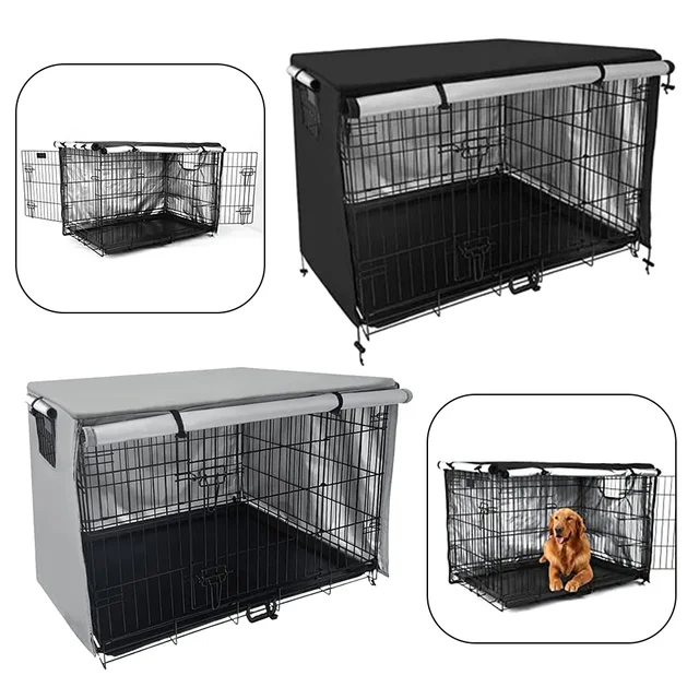 Collapsible Dog Cage Cover Waterproof Pet Cage Cover Oxford Fabric Outdoor Dog Tent Parrot Rainproof Accessory Pet Supplies 4