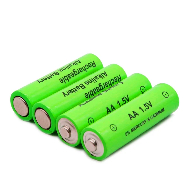 Pilas recargables AA + AAA NI MH de 1,5 V, pilas AA alcalinas AAA de  3800-3000mah para juguetes de antorcha, reproductor MP3, batería de  repuesto Ni-Mh - AliExpress