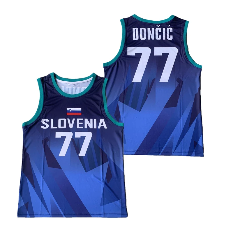 Basketball Jerseys Slovenia 77 DONCIC