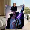 Leveling Hot-blood Solo Flannel warm anime soft Korean plush blanket for sofa living 2 room office Season bedroom travel gift 1