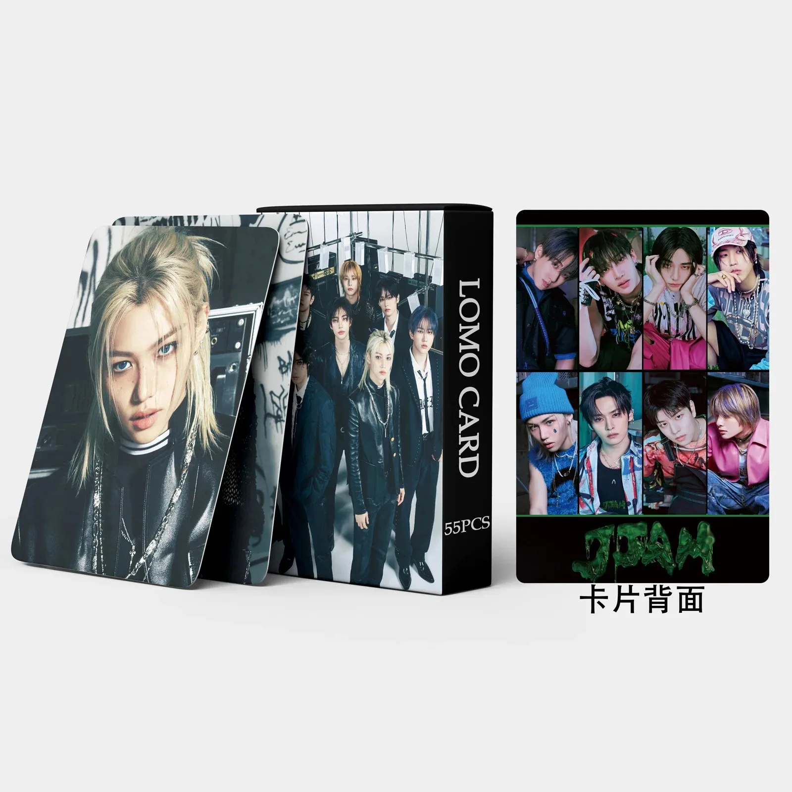 55Pcs/Set Kpop New Ablum JJAM Lomo Card Hyunjin Felix I.N HD Photo Print Pictures Photocard for Fans Collection Postcards Gifts