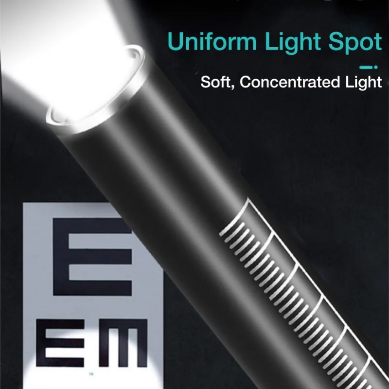 Led light, portable flashlight Medical Flashlight Lanterna With Pupil Gauge LED Pen Light Torch Lamp Outdoor Camping Work Light For Doctor Nurse Diagnostic