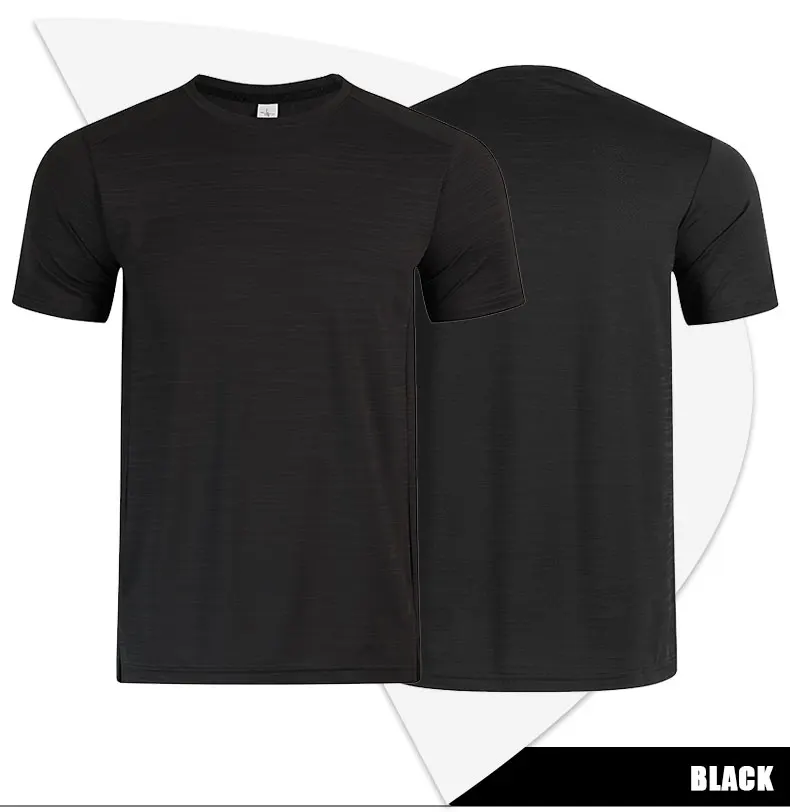 Muscle Training Compression T-shirt Man Running Dry Fit Tee Plain Color Plus Size Gym Men's T-shirts Sports Men Tops Sweatshirt