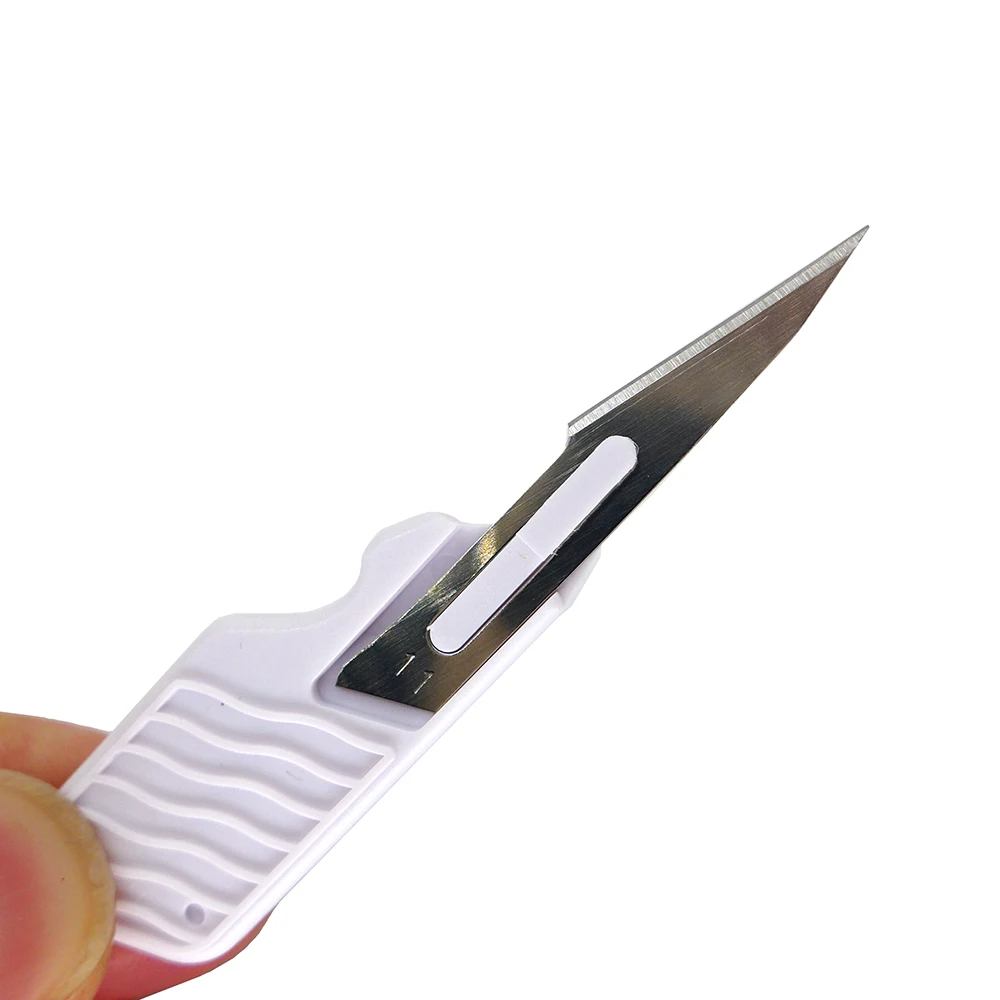 10 Stück kurzer Griff Nr. 11 Skalpell Sharp 10/12/15 Tragbare Mini Für Outdoor Messer Anlage Reparatur DIY Carving Auspacken Messer Werkzeug – Detail 5