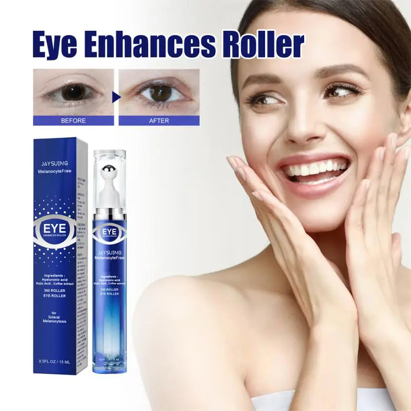 

1/2pcs Anti Dark Circle Eye Cream Peptide Eye Bags Anti Wrinkle Hyaluronic Acid Cream Roller Massager Skin Care Beauty Health