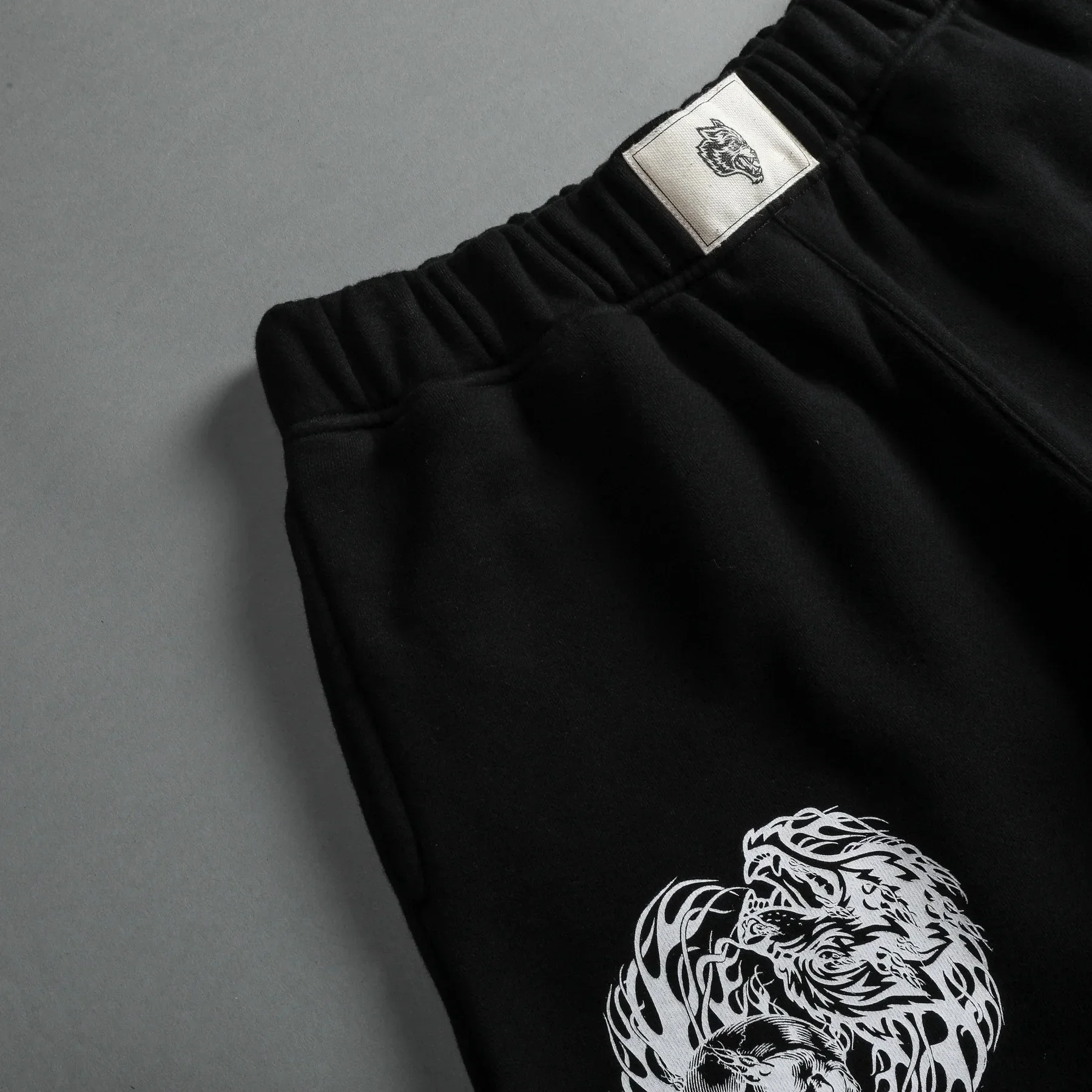 American Style Casual Cotton Loop Men's Summer Shorts Five-Quarter Loose Fit Knee-Length Skateboarding Sportswear