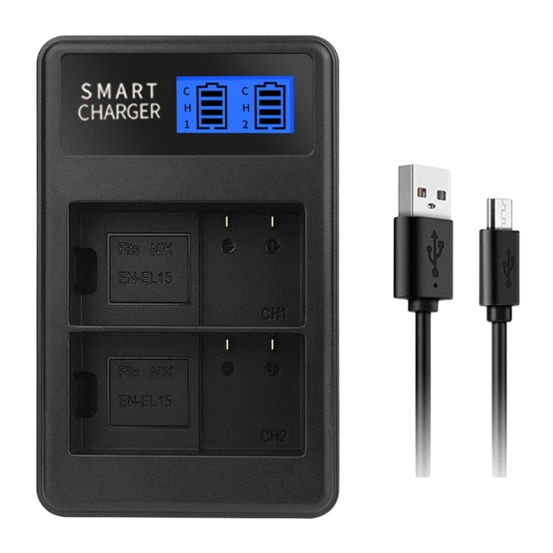 

EN-EL15 Double LCD Charging Dock for Nikon D500 D600 D610 D600E