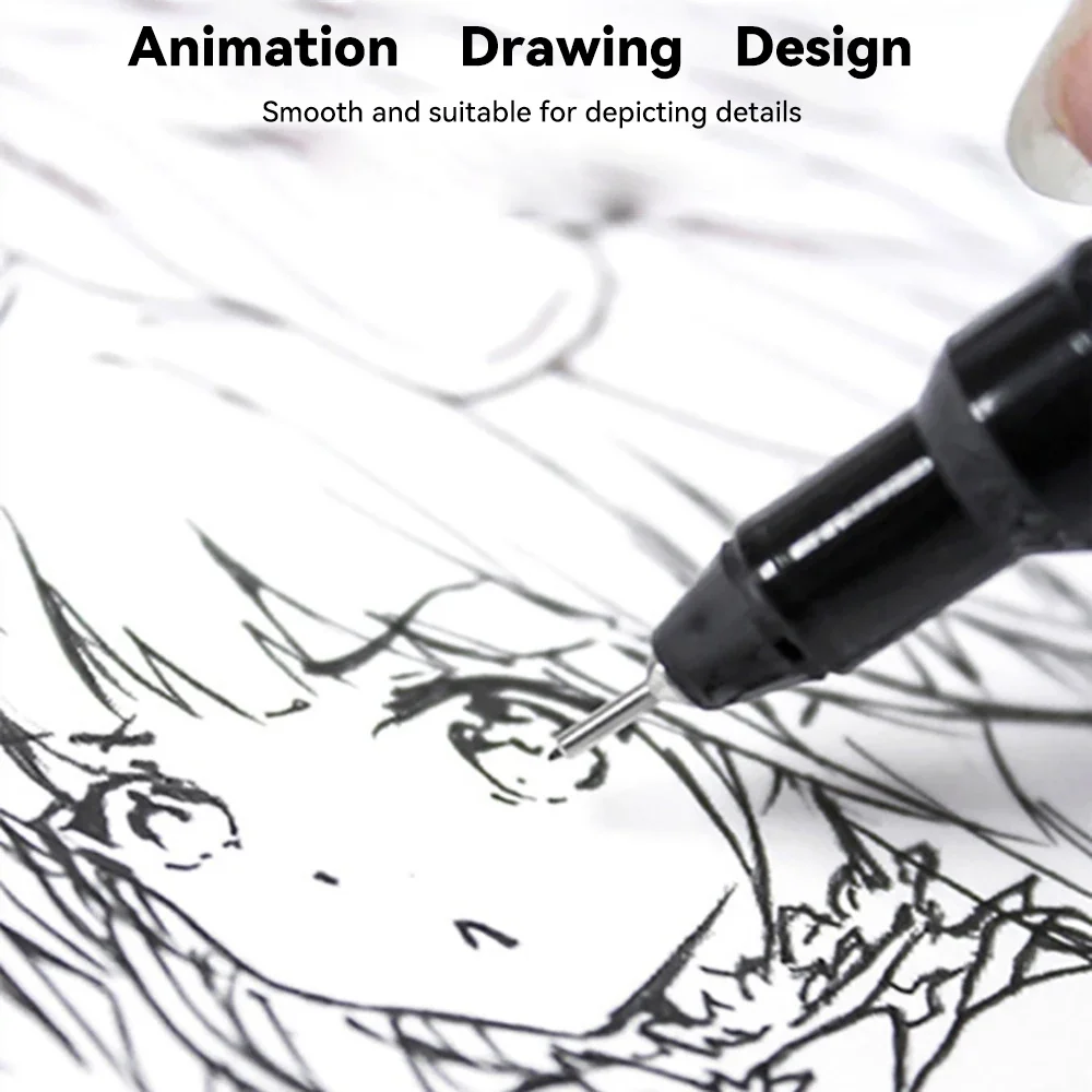 Fineliner Pen Micron Liner 0.05 0.03 0.1 0.5 Brush Tip Sketching Manga Drawing Color Sketch Stationery