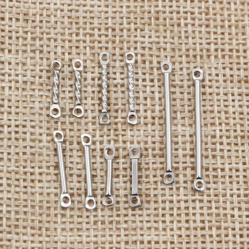 20pcs Edelstahl 1,2 x12mm 1,2 x15mm 1,2 x25mm Runde Gerade Rohr Doppel Einzigen Loch Ohrringe Anhänger Schmuck Erkenntnisse