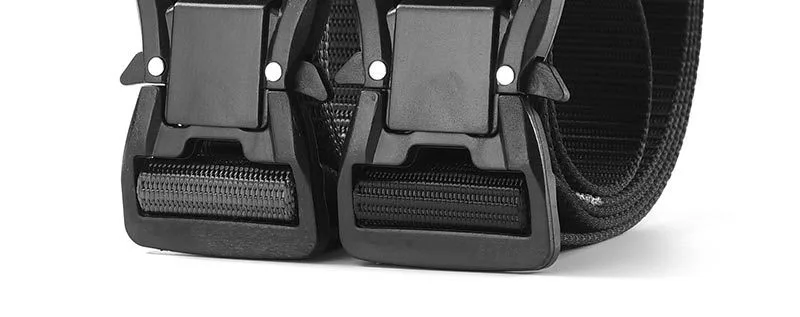 Plus Large Long Size 125 140 160 180cm Men's Belt Canvas Multi-functional Tactical Quick Release Magnetic Alloy Buckle Waistband