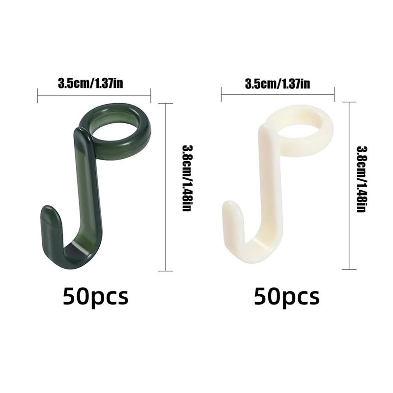 Clothes Hanger 50/100/200PCS Mini Hangers for Closet Connectors Hooks Cascade Plastic Closet Coat Organizer Hanger Space Saver
