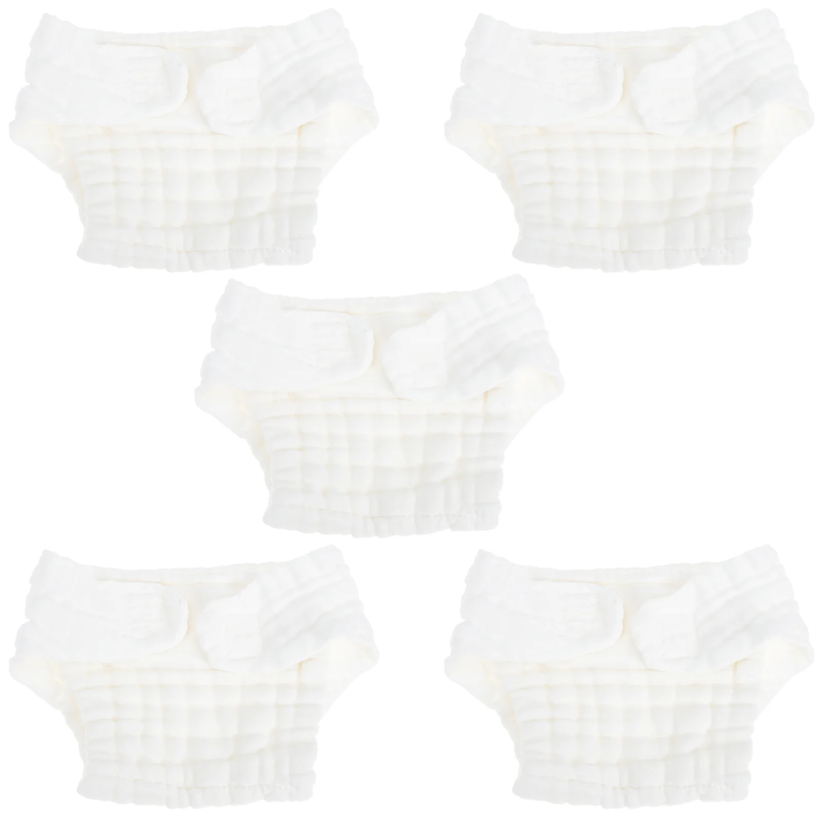 

5 шт., многоразовые моющиеся подгузники для новорожденных