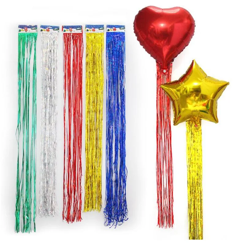 

10Pcs Rain Tinsel Curtain Happy Birthday Decoration Adult Kids Baby Balloon Drizzle Tassel Wedding Party Festival Garland Decor