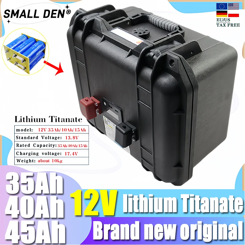 

12V 35Ah 40Ah 45Ah New LTO66160 lithium titanate battery Yinlong 10C discharge electric boat RV speaker car starter solar energy