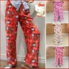 Cartoon Plush Pajama Pants Y2K Hello Kitty Sanrioed Kawaii Spring Winter Soft Thickened Homewear Pants Sweet Girl Student Gift 4