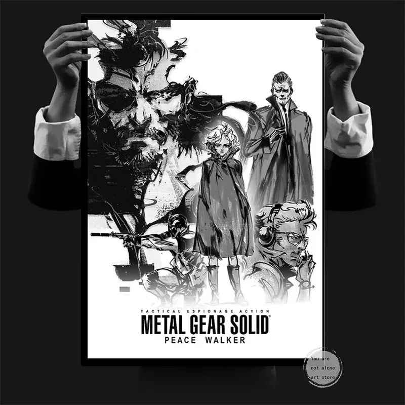 Metal Gear Solid Series Art Poster Canvas Painting - Home Decor Wall Print