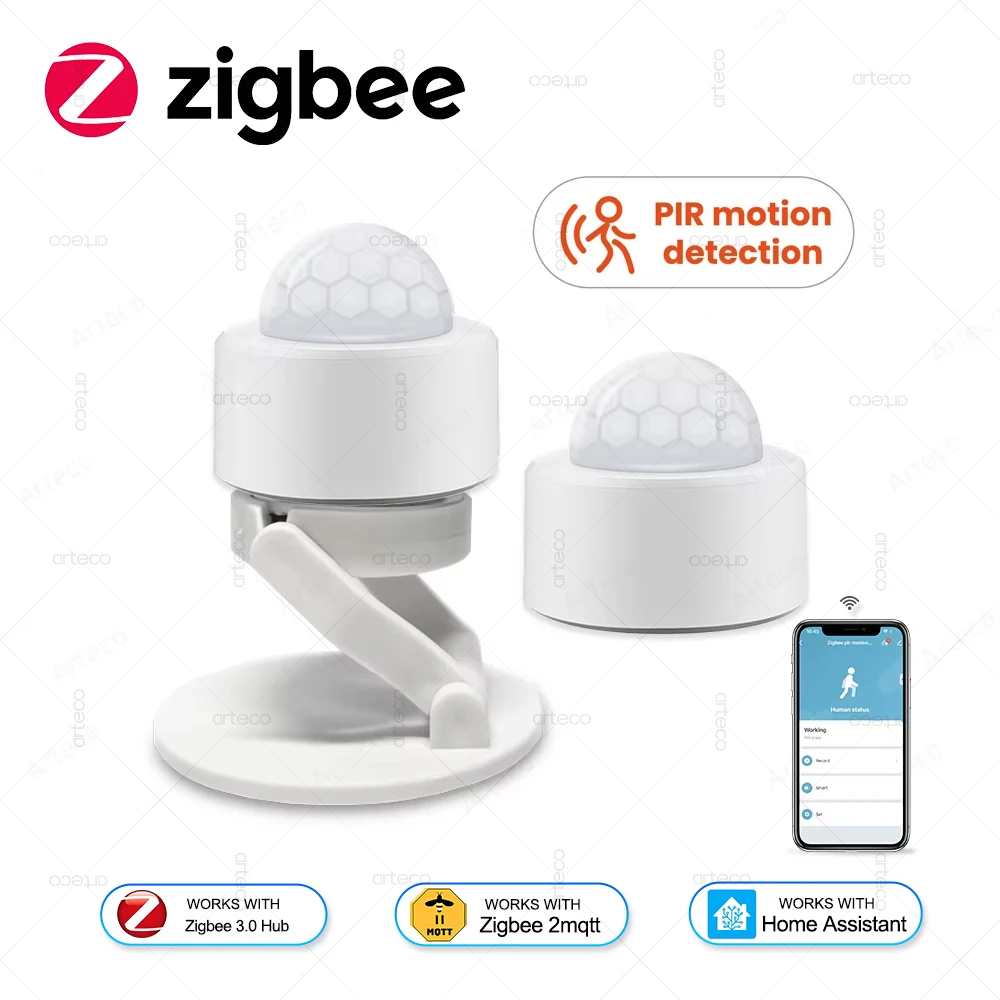 PIR Motion Sensor Zigbee Smart Human Body Movement Wireless Infrared Detector ZigBee Motion Sensor Smart Home Security Alarm