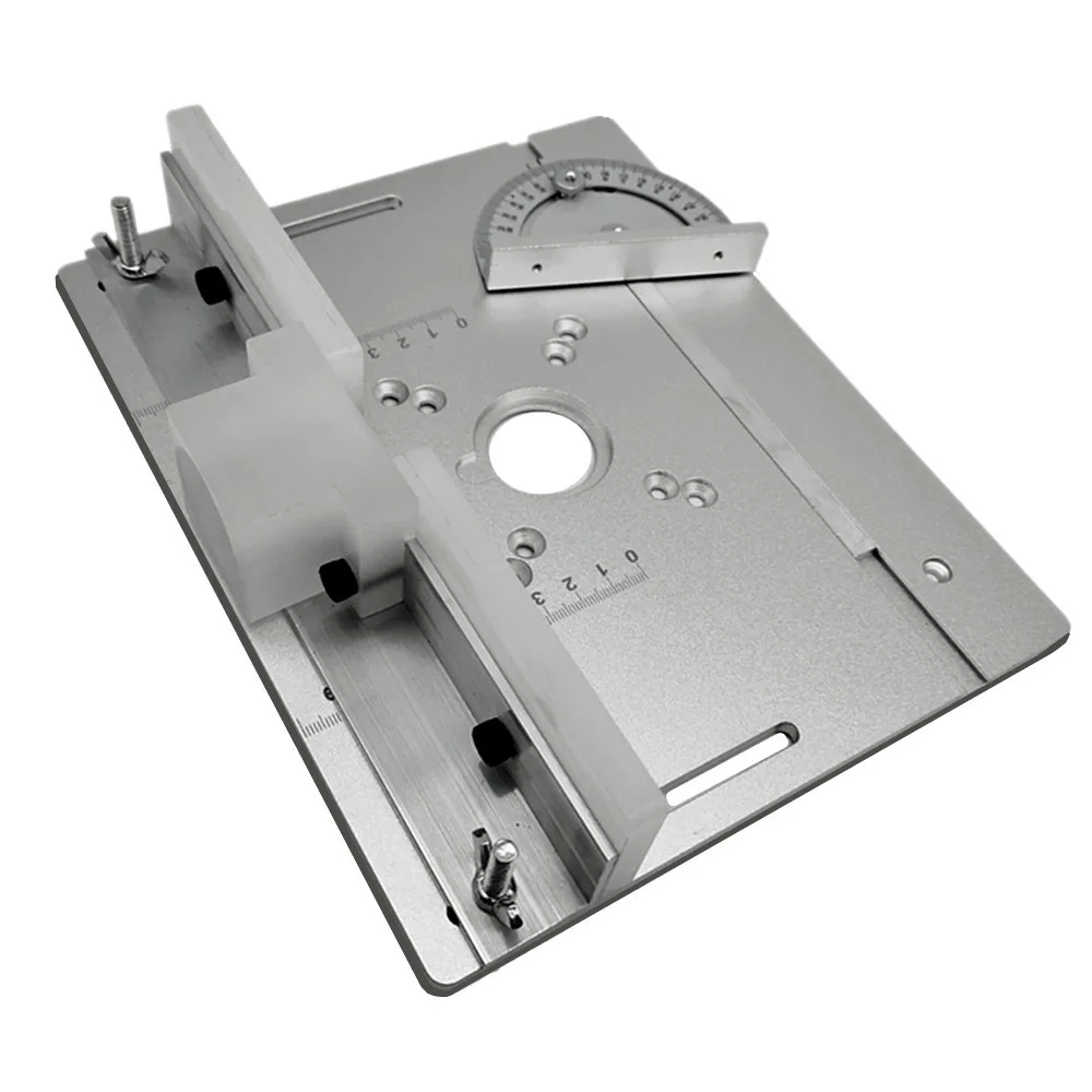 Aluminum Router Table Insert Plate Miter Gauge for Woodworking Benches Table Saw Multifunctional Trimmer Engraving Machine woodworking bench woodworking workbench router insert plate router plate