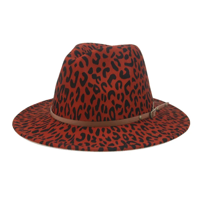 green fedora Fedora Hat Winter Women Hats Leopard Print Men Women Casual Formal Vintage Church Wedding Women Felted Hat Sombreros De Mujer brown fedora Fedoras