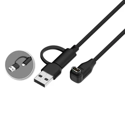 Universal 2 - in - 1 USB A/Type C Smart Watch Charging Cable - 1m (Right Angle)