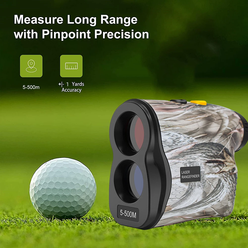500m Digital Golf-Monocular Range Finder Distance Measure Hunting Rangefinder Camouflage Range Finder With 6X Magnification