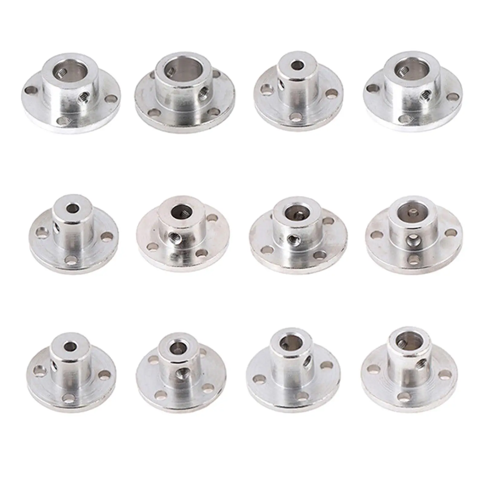 Rigid Flange Coupling Shaft Coupler Shaft Connector Rigid Shaft Coupler Flange Coupling Flange Shaft Coupling Durable Replacement Motors High Hardness Guide Shaft Support Rigid Metal Coupler