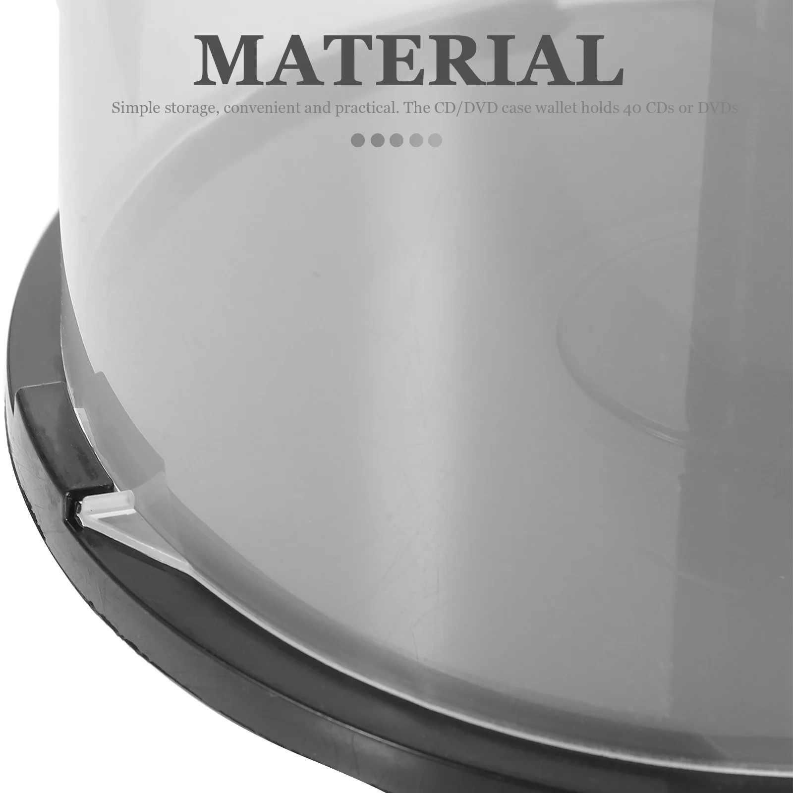 Plastic DVD Storage Holder Empty DVD Storage Bucket CD Containers 2 pcs cd dvd storage bag cd dvd storage case
